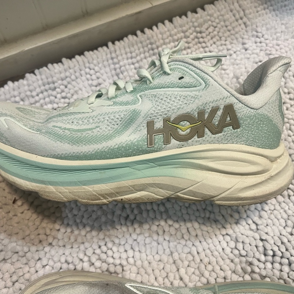 Hoka Women's Sea Glass Clifton 10 Athletic Shoes